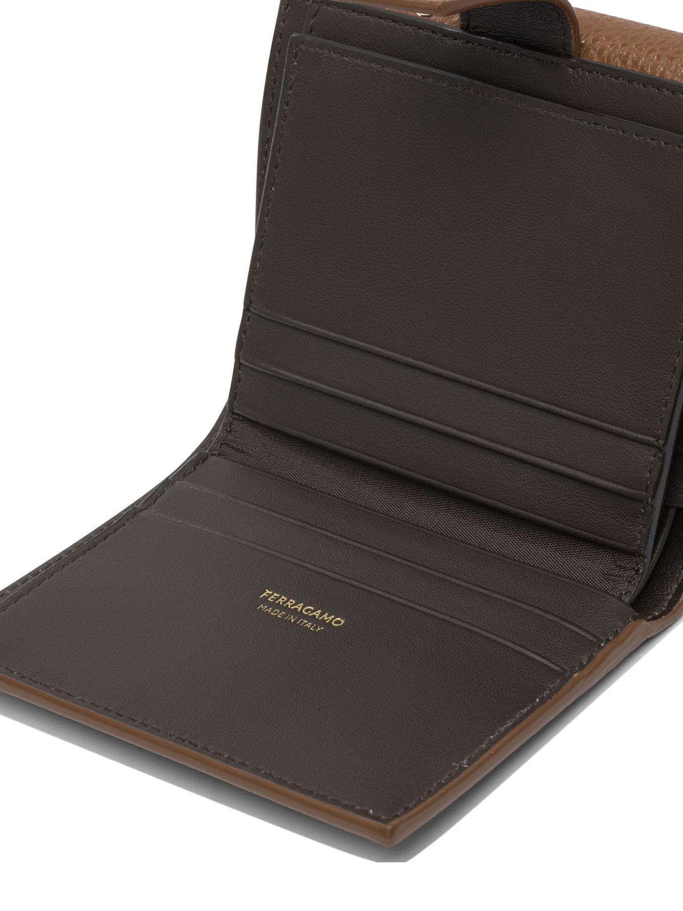 Ferragamo "Gancini" Wallet - Brown