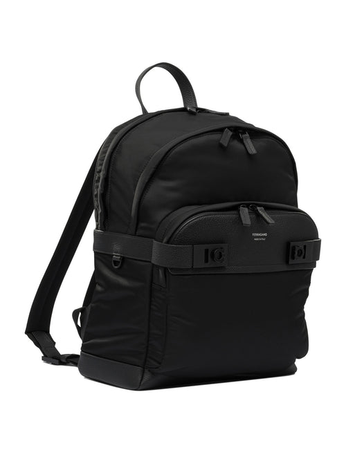 Ferragamo "Gancini" Casual Backpack - Black