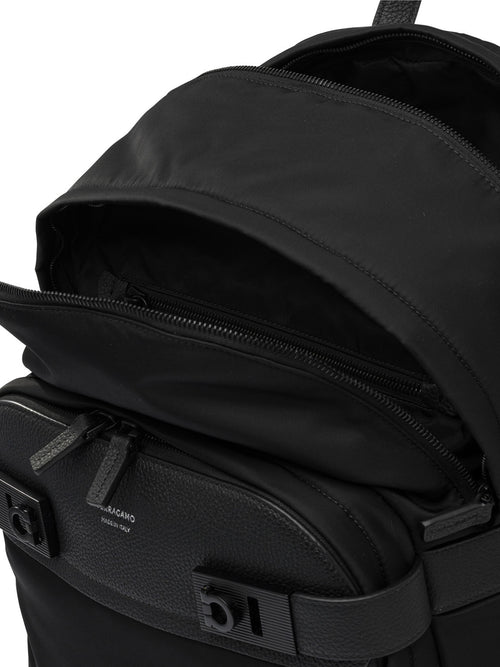Ferragamo "Gancini" Casual Backpack - Black