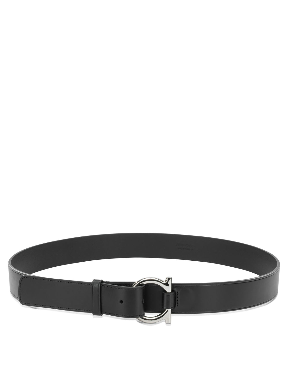 Ferragamo "Gancini" Leather belt - Black