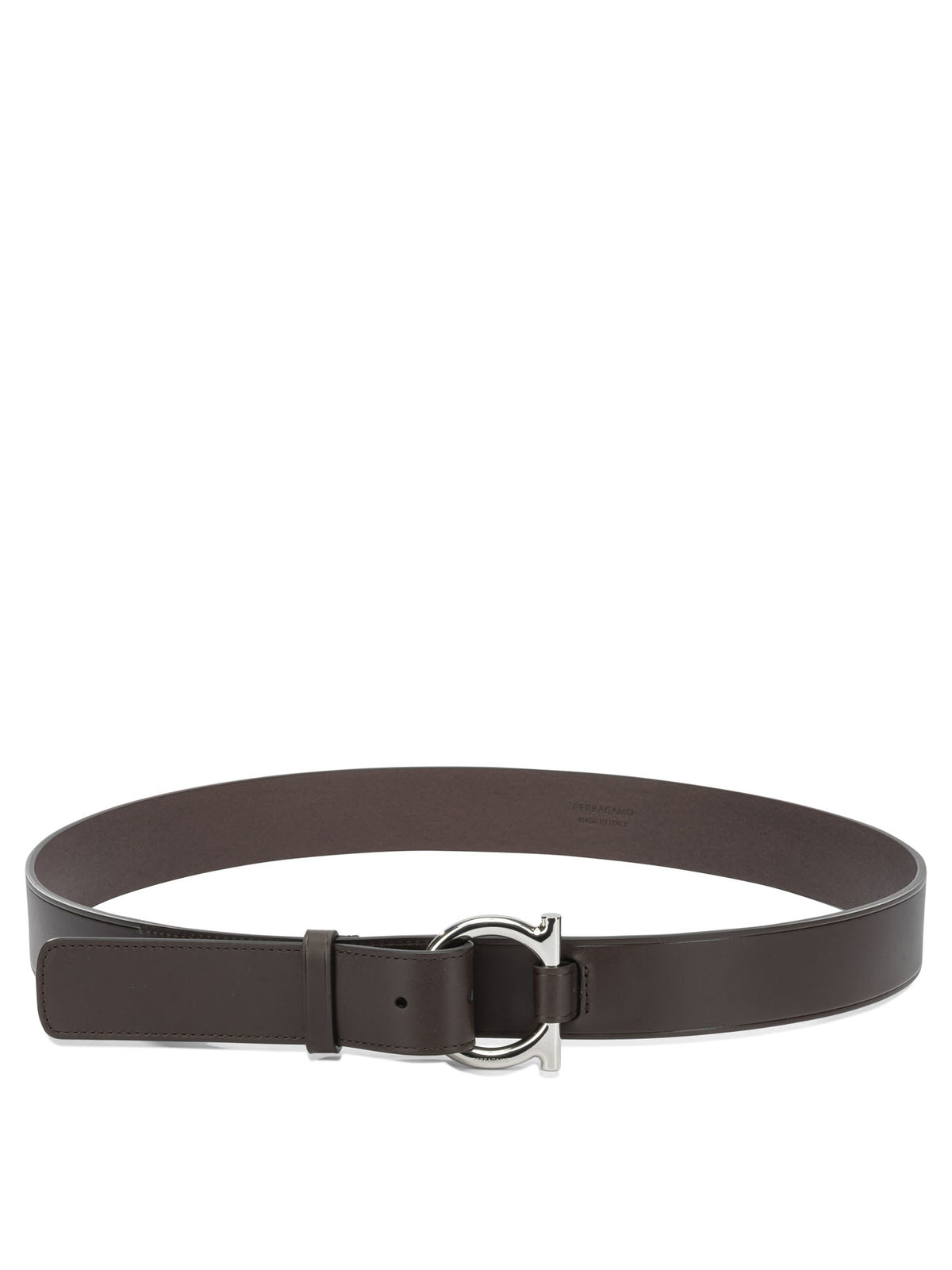 Ferragamo "Gancini" Leather belt - Brown