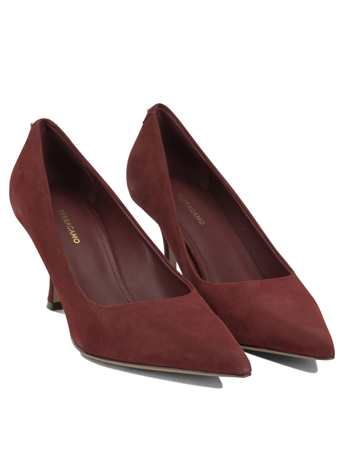 Ferragamo "Elydea 70MM" Pumps - Bordeaux