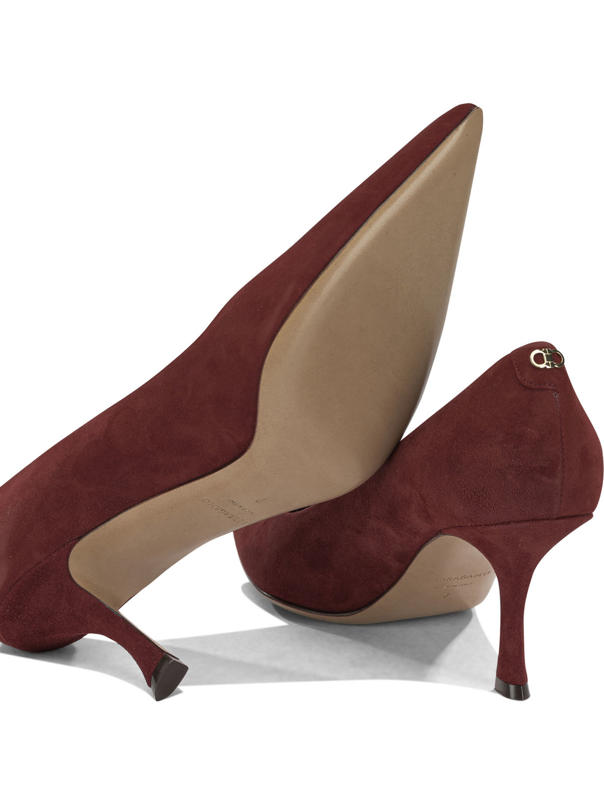 Ferragamo "Elydea 70MM" Pumps - Bordeaux