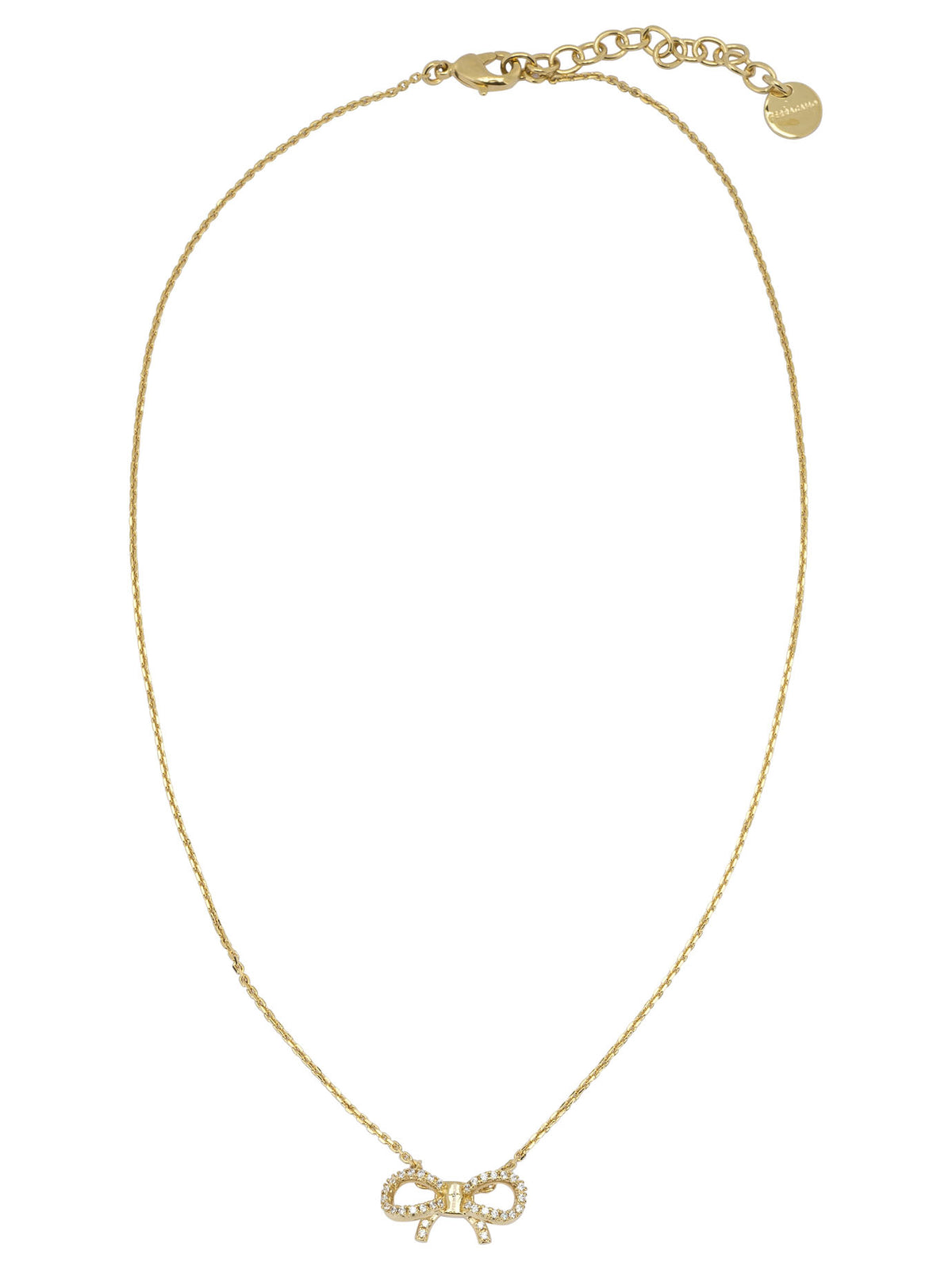 Ferragamo Necklace with bow pendant - Gold