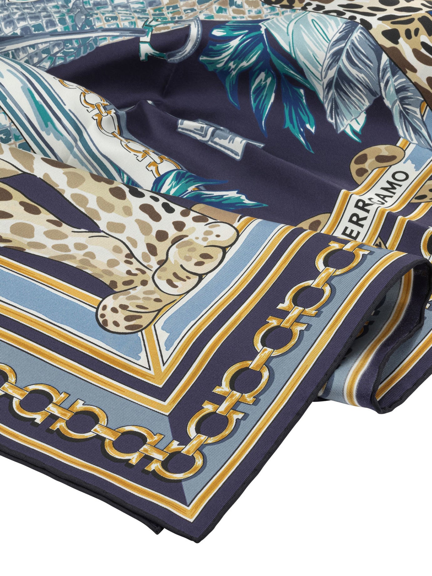 Ferragamo "Felini" Scarf - Blue