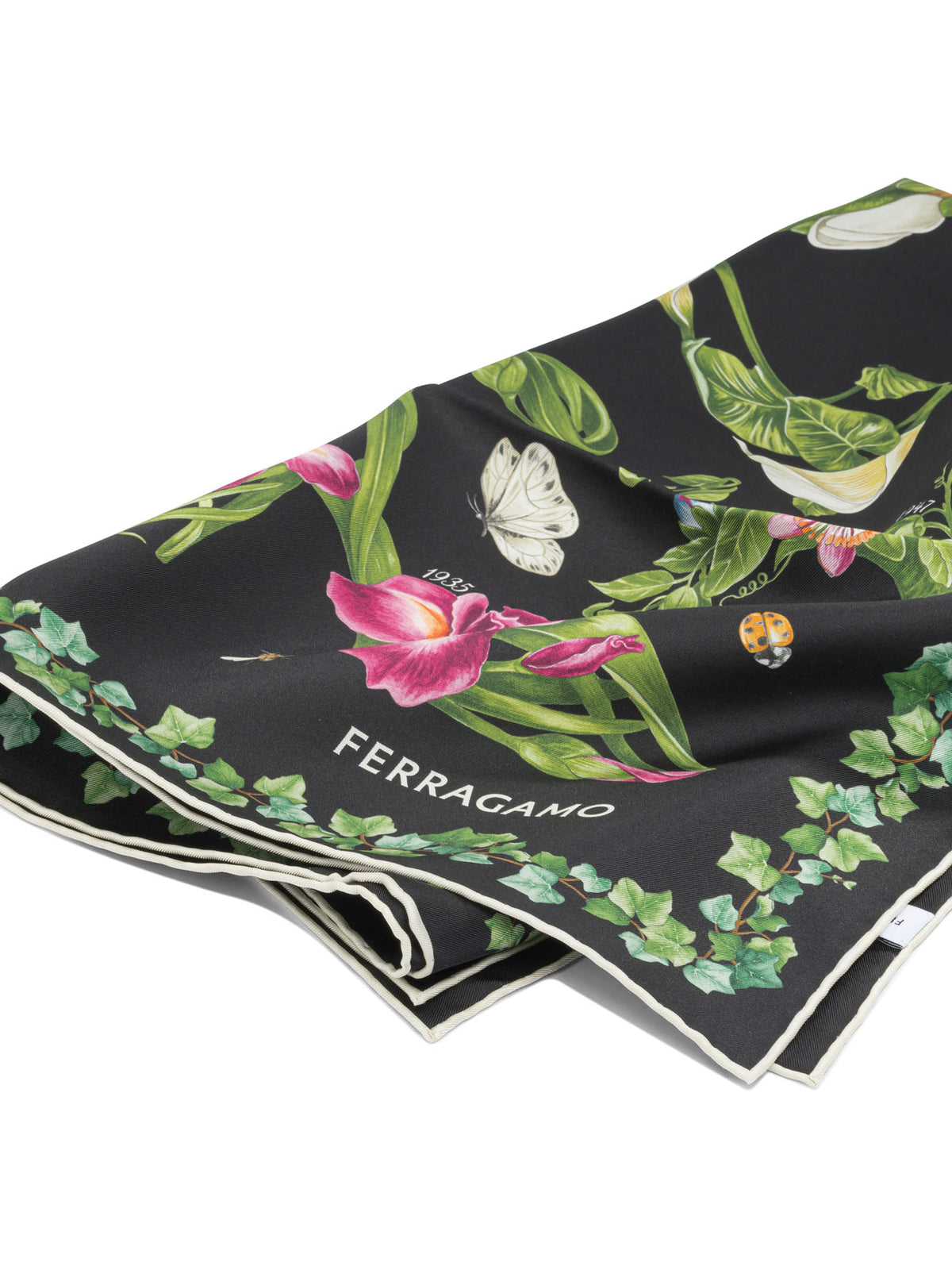 Ferragamo "Eden Shoes" scarf - Black