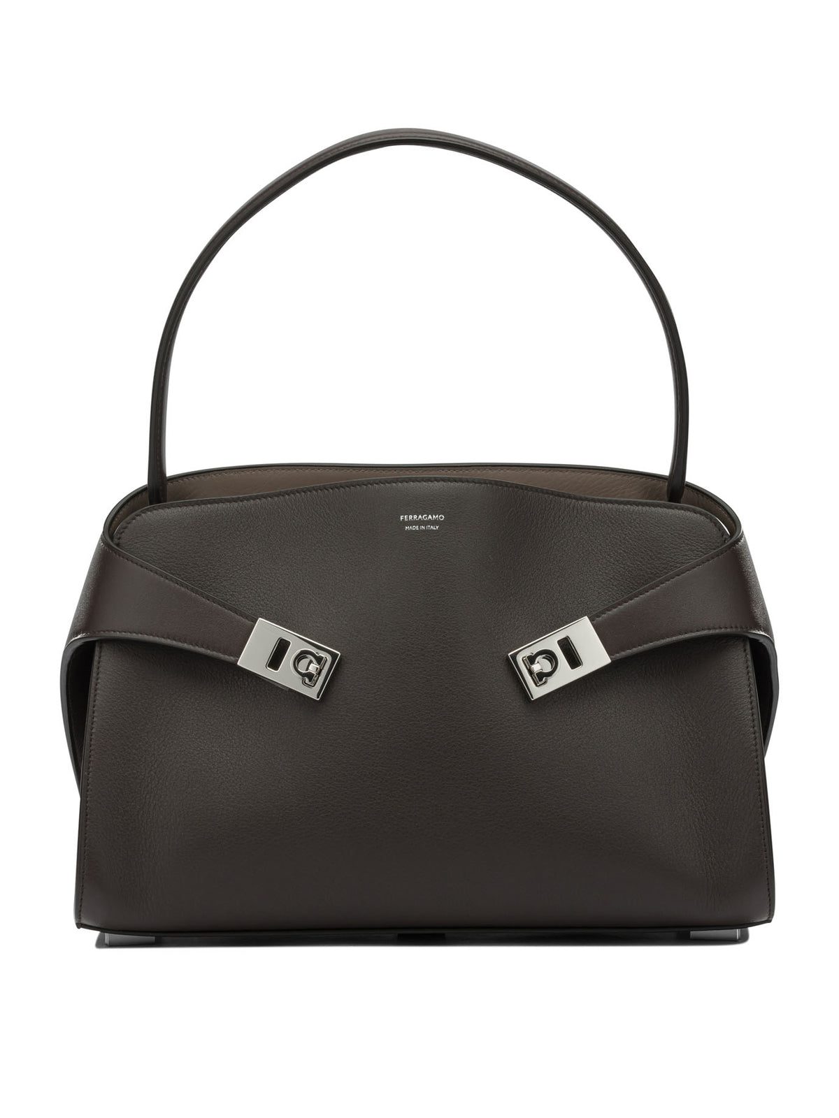 Ferragamo "Hug Soft" Medium Hand Bag - Brown