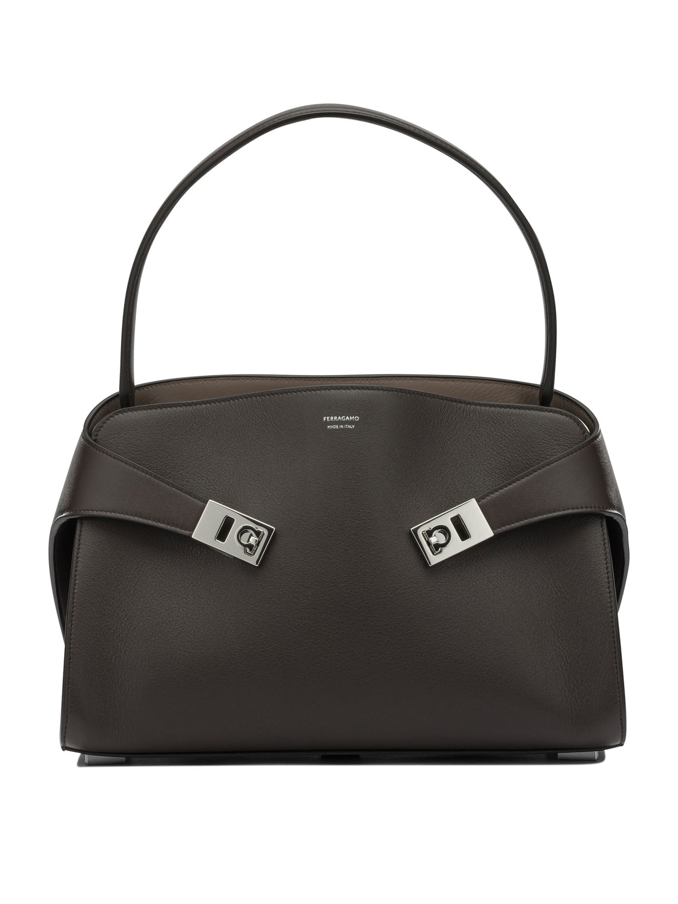 Ferragamo "Hug Soft" Medium Hand Bag - Brown