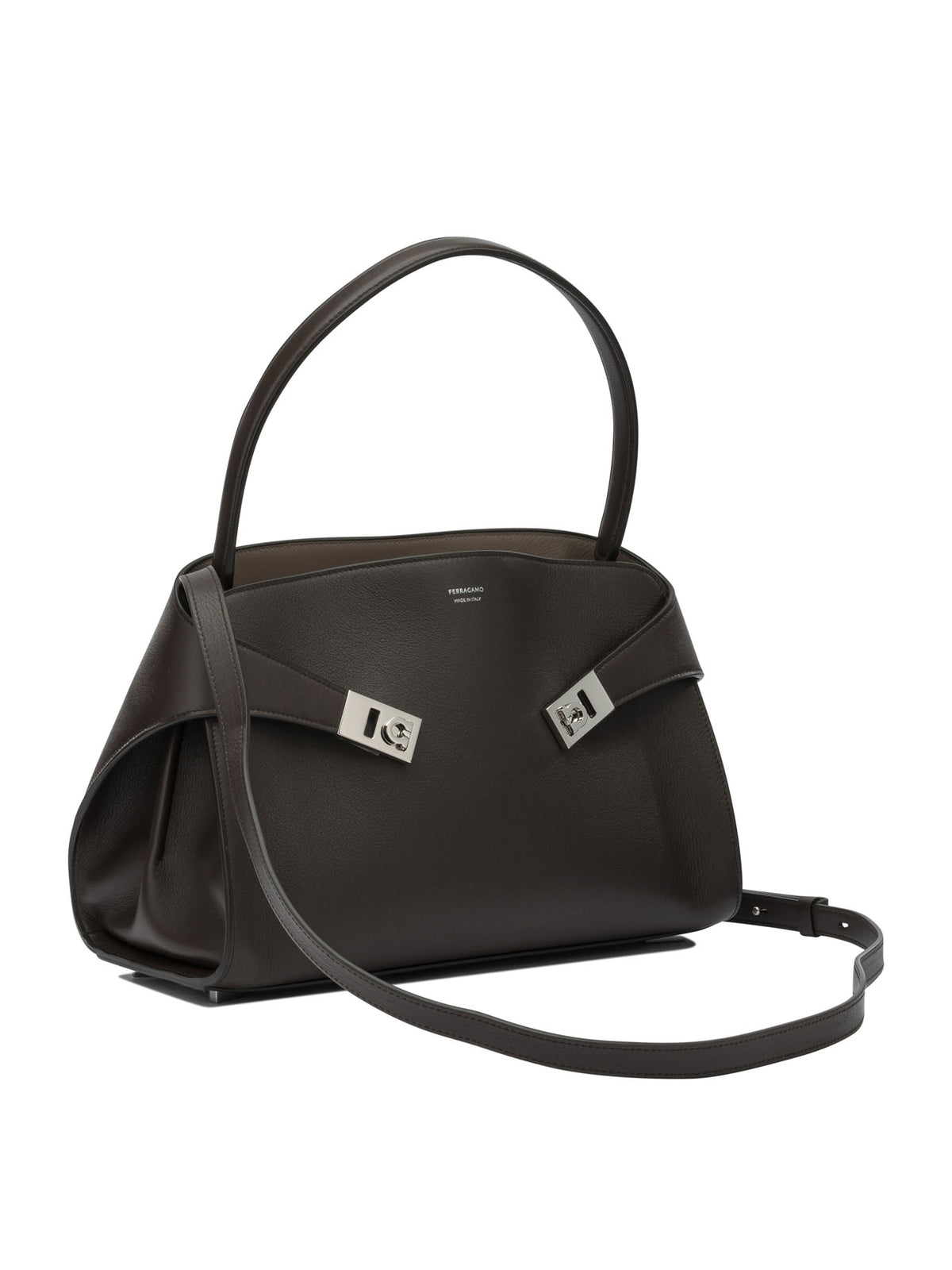 Ferragamo "Hug Soft" Medium Hand Bag - Brown