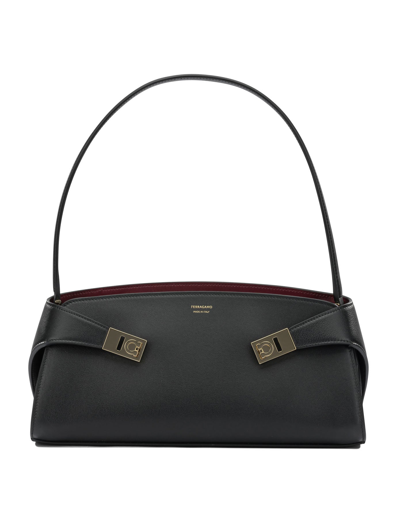 Ferragamo "Hug East-West" medium shoulder bag - Black