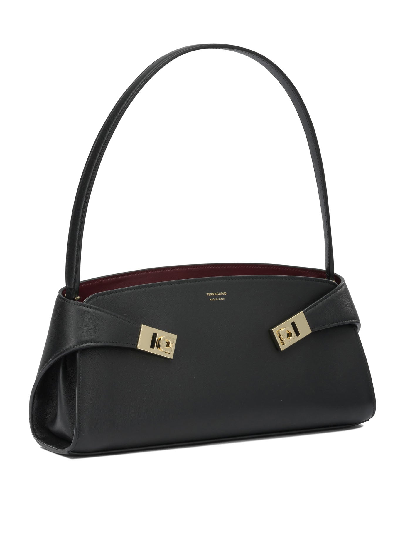 Ferragamo "Hug East-West" medium shoulder bag - Black