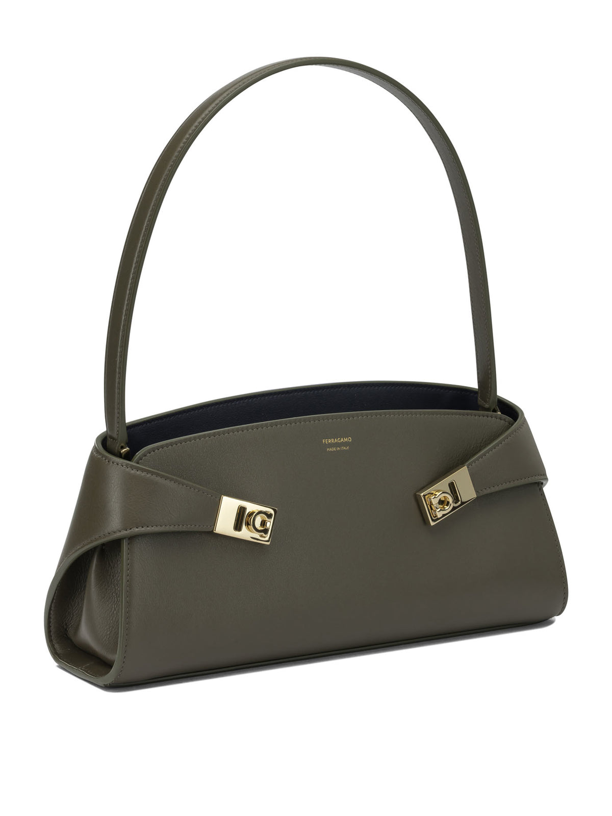 Ferragamo "Hug East-West" Medium Shoulder Bag - Green