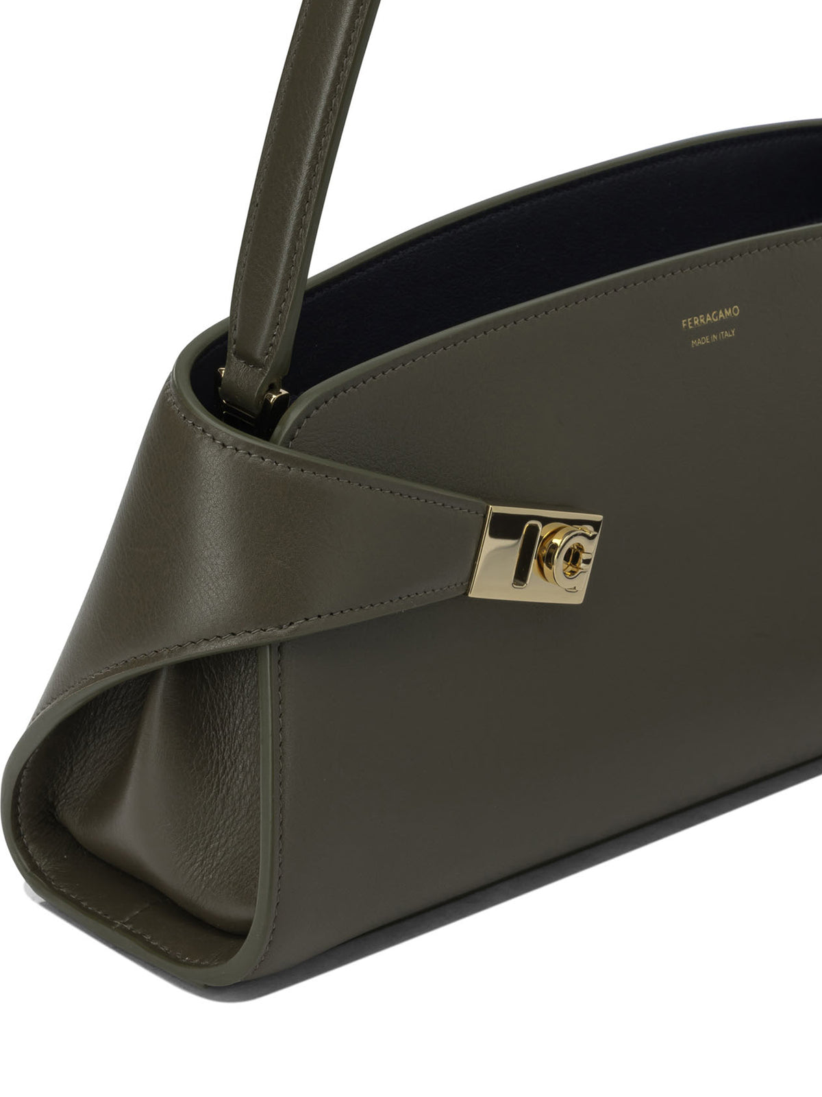 Ferragamo "Hug East-West" Medium Shoulder Bag - Green