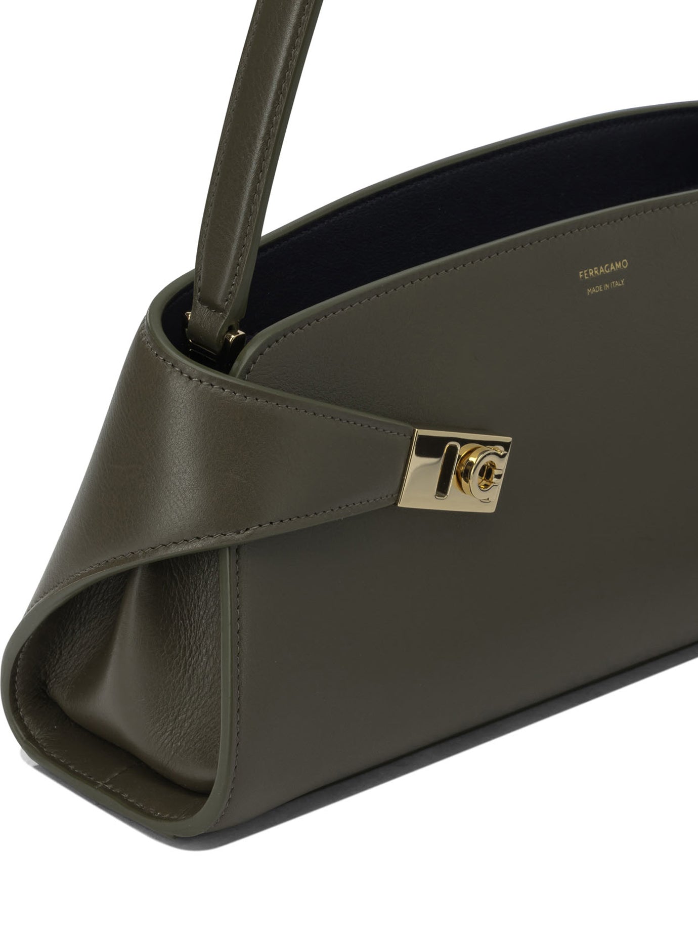 Ferragamo "Hug East-West" Medium Shoulder Bag - Green