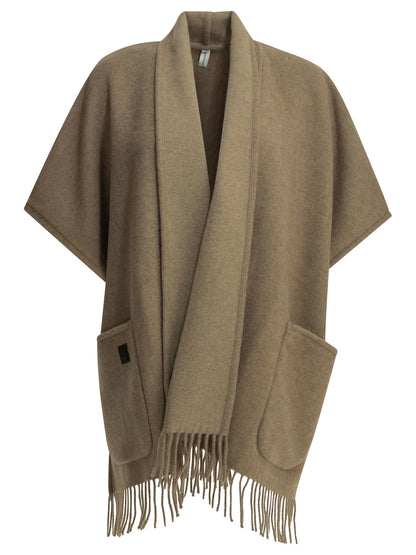 Ferragamo "Easy" cape - Brown