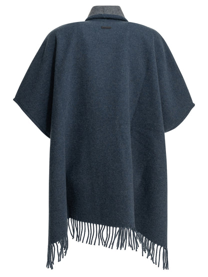 Ferragamo "Easy" cape - Blue