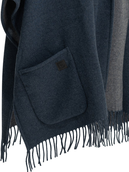 Ferragamo "Easy" cape - Blue
