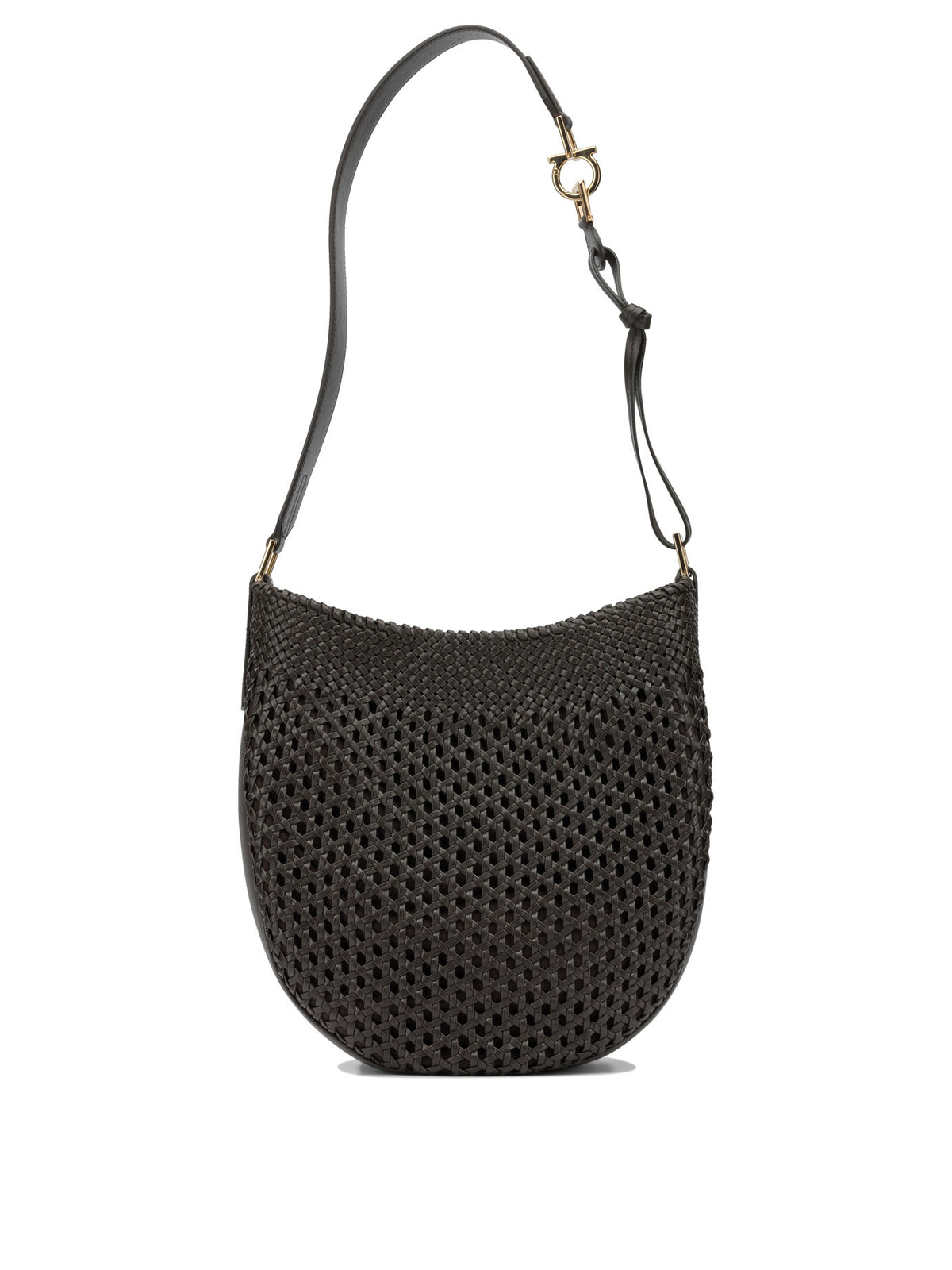 Ferragamo "Hobo Smile" Small Shoulder Bag - Brown