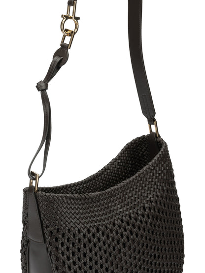 Ferragamo "Hobo Smile" Small Shoulder Bag - Brown