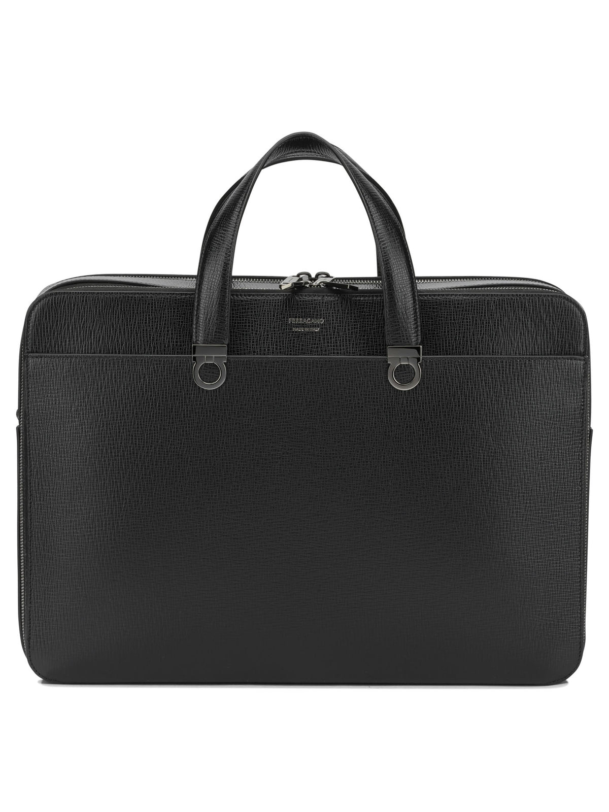 Ferragamo "Gancini" Large Handbag - Black