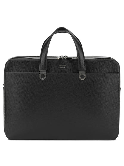 Ferragamo "Gancini" Large Handbag - Black