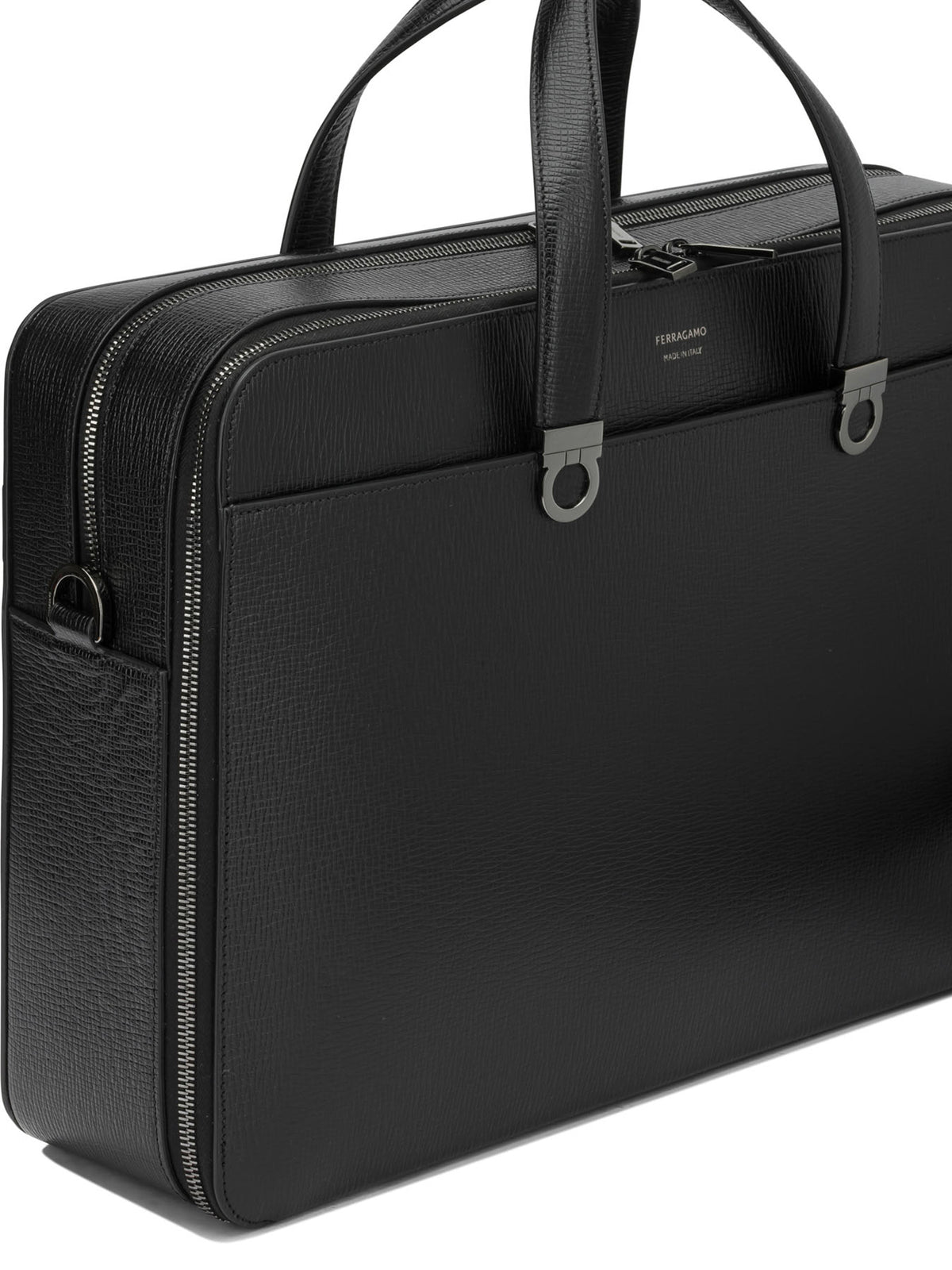 Ferragamo "Gancini" Large Handbag - Black