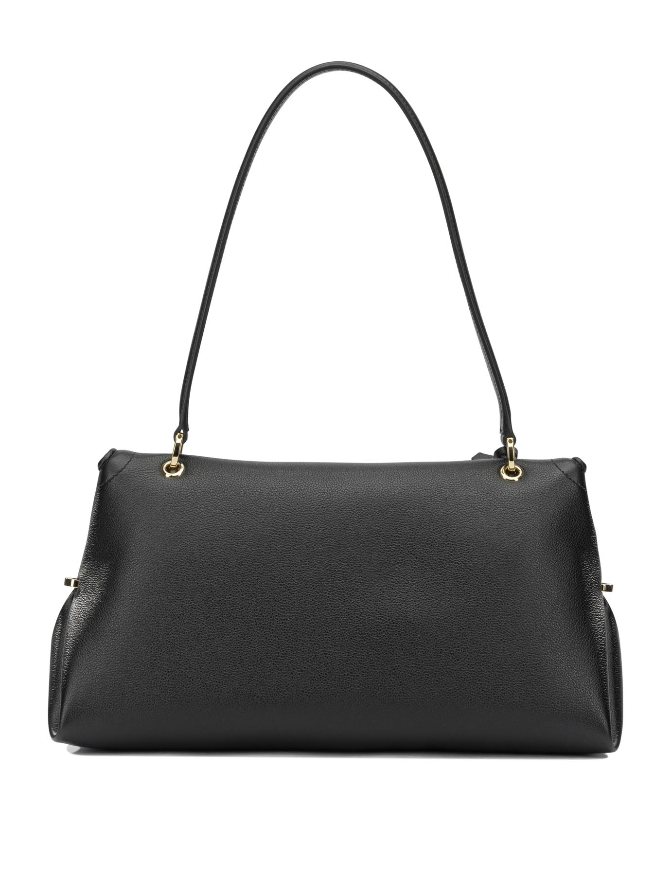 Ferragamo Medium "Gancini" Shoulder Bag - Black
