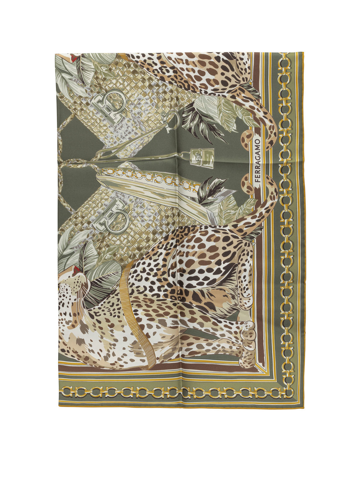 Ferragamo "Felini" Scarf - Green