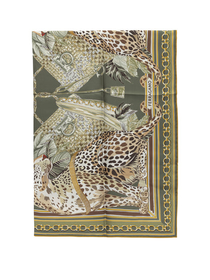 Ferragamo "Felini" Scarf - Green