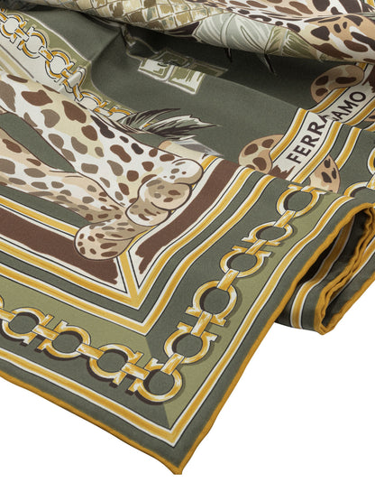 Ferragamo "Felini" Scarf - Green