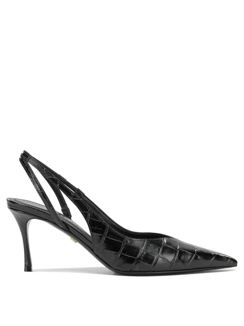 Ferragamo "Dafne 70MM" Slingback - Black