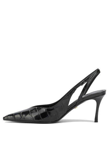 Ferragamo "Dafne 70MM" Slingback - Black