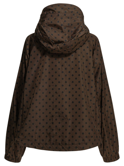 Ganni Light polka dot jacket - Brown