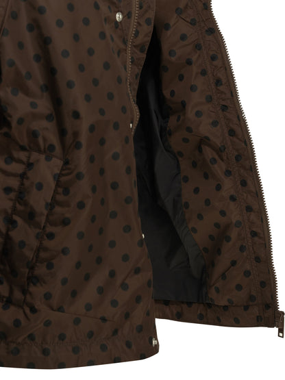 Ganni Light polka dot jacket - Brown