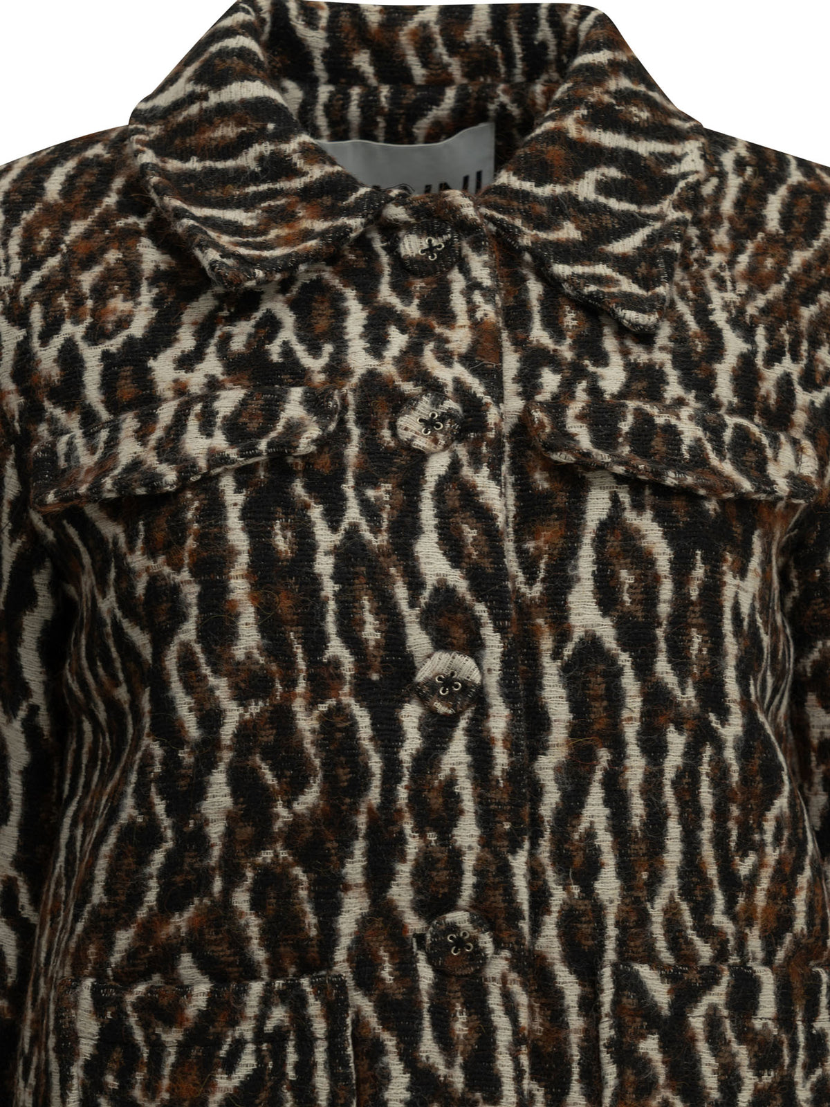 Ganni "Leopard" Blazer - Brown