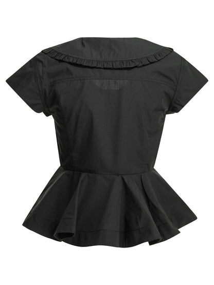Ganni Cotton blouse - Black