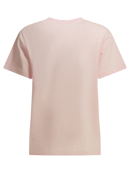 Ganni "Crab" crewneck T-shirt - Pink