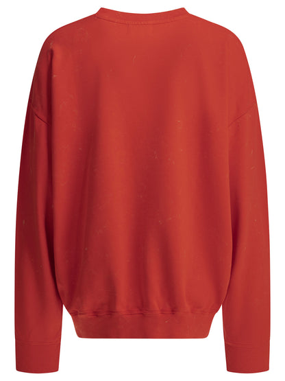 Ganni "Cherries" crewneck sweatshirt - Red