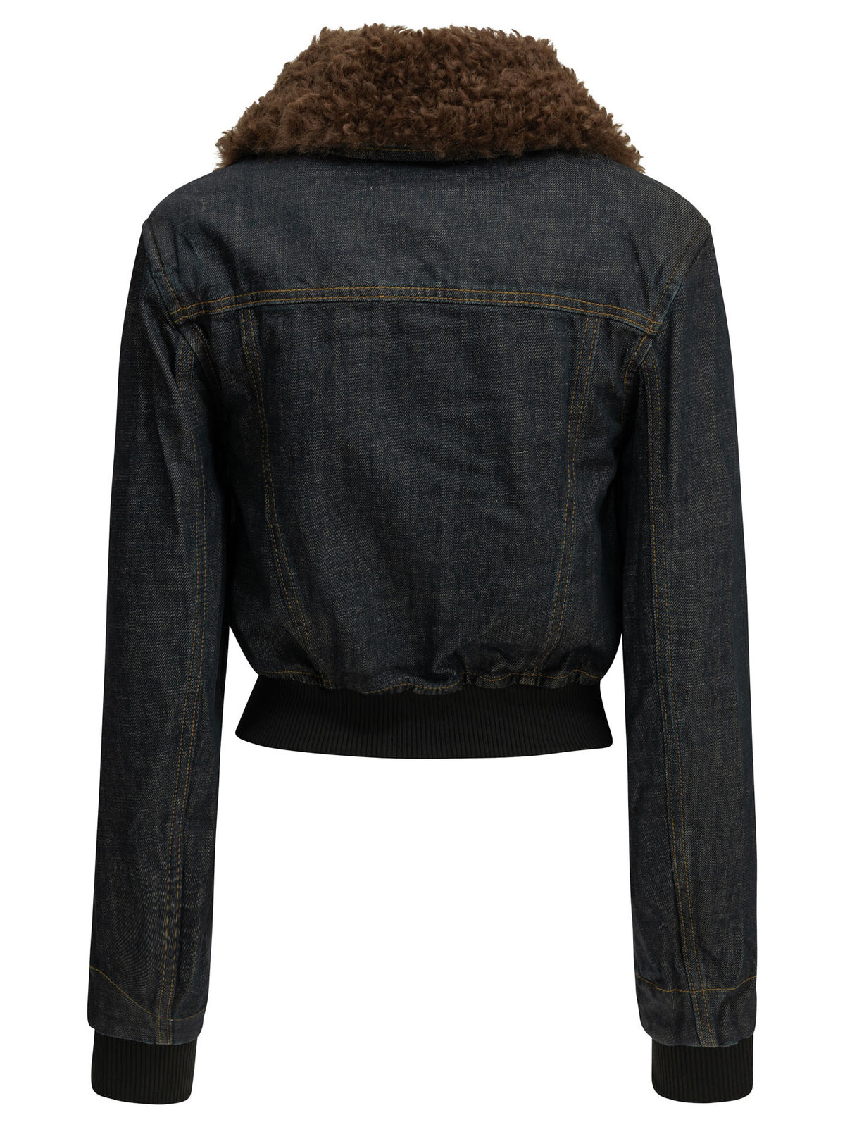 Ganni Flamed denim jacket - Blue