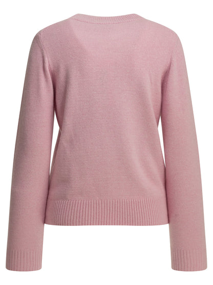 Ganni "Crab" Crewneck sweater - Pink