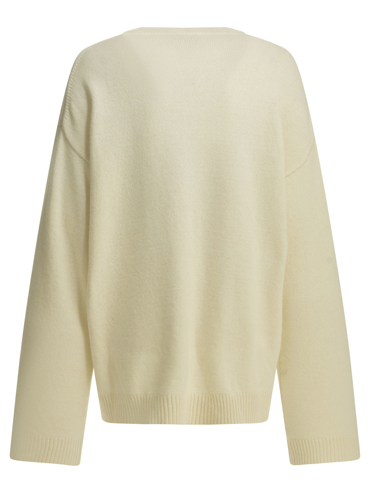 Ganni "Strawberry" Crew-neck sweater - White