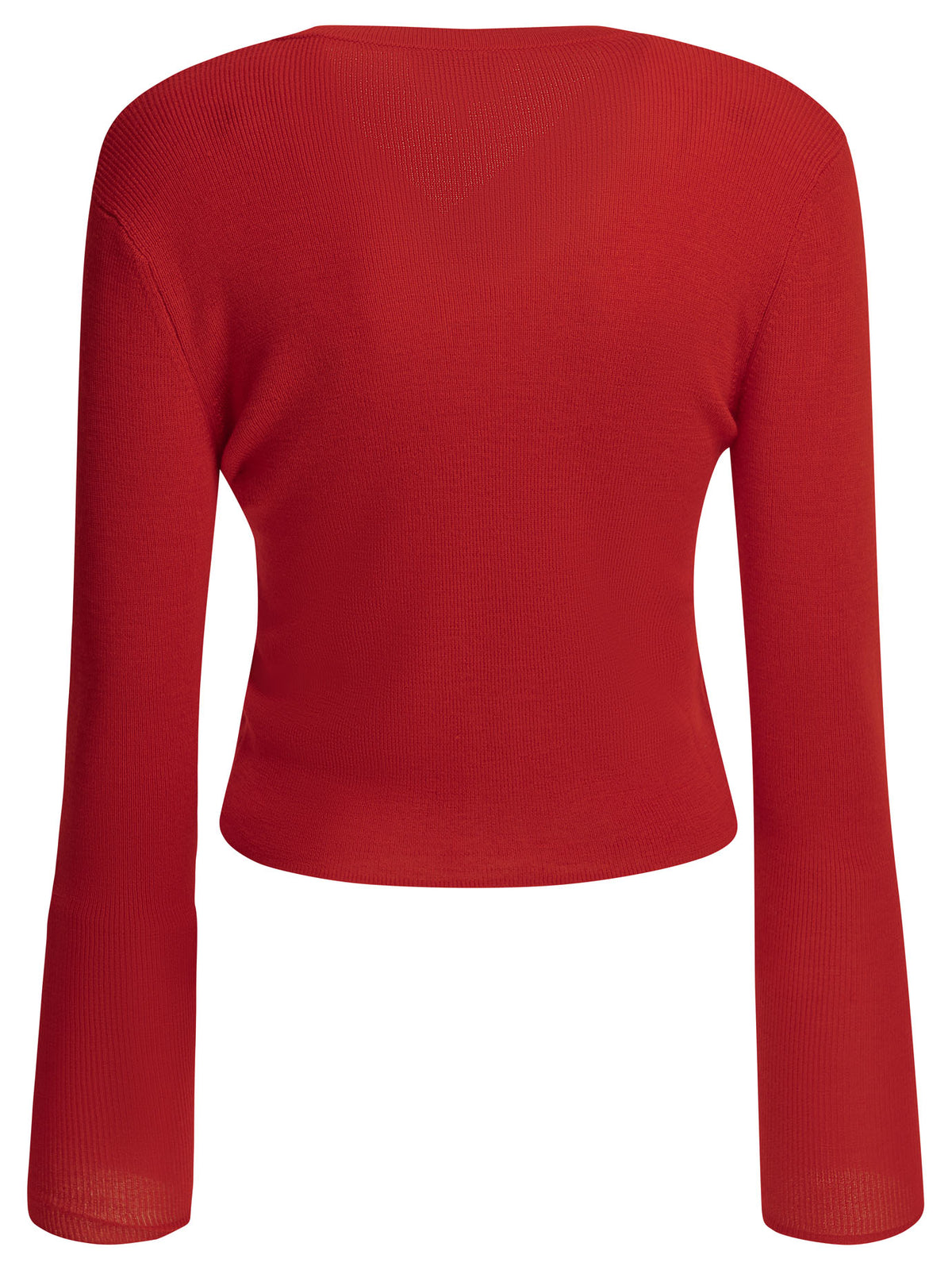 Ganni Merino wool cardigan - Red