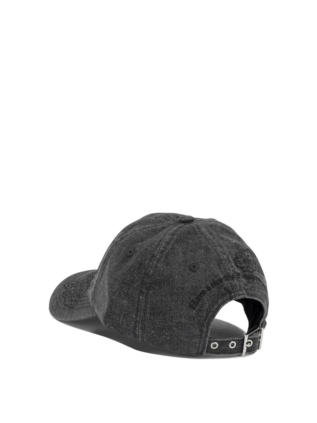 Ganni Denim baseball cap - Black