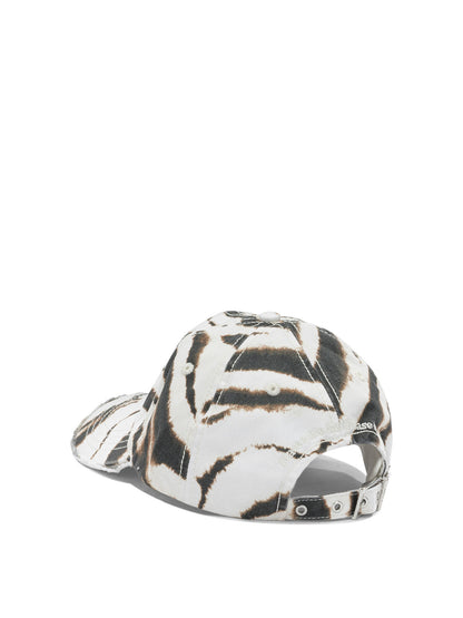Ganni "Zebra" baseball cap - White