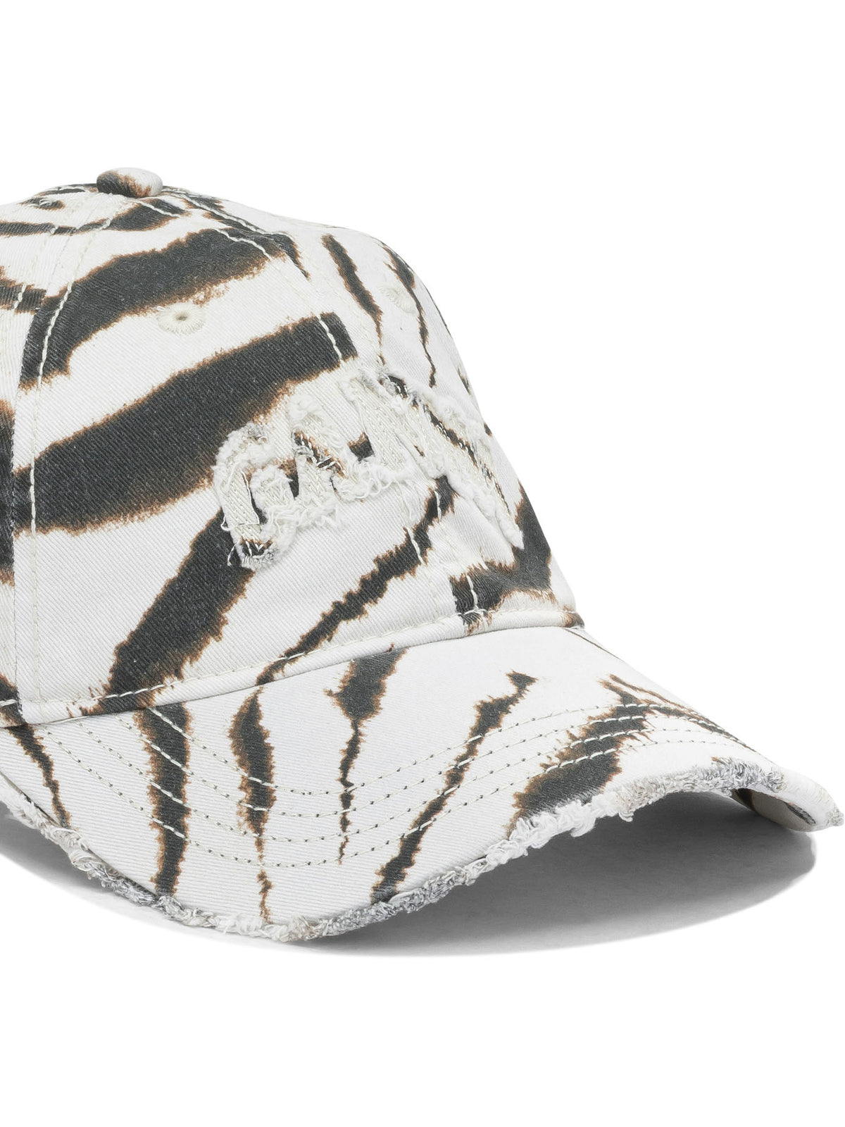 Ganni "Zebra" baseball cap - White