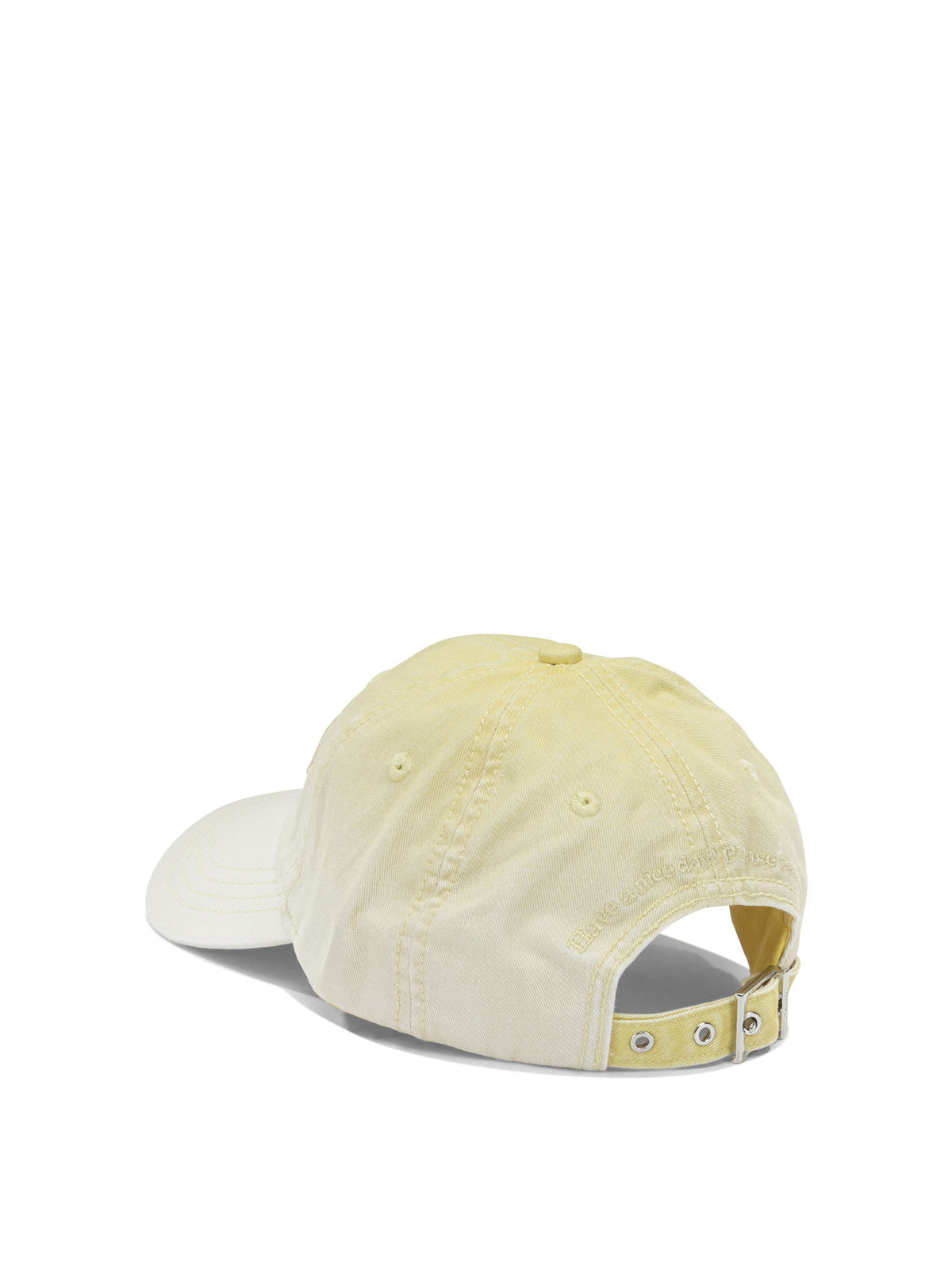 Ganni Baseball cap with logo - Yellow