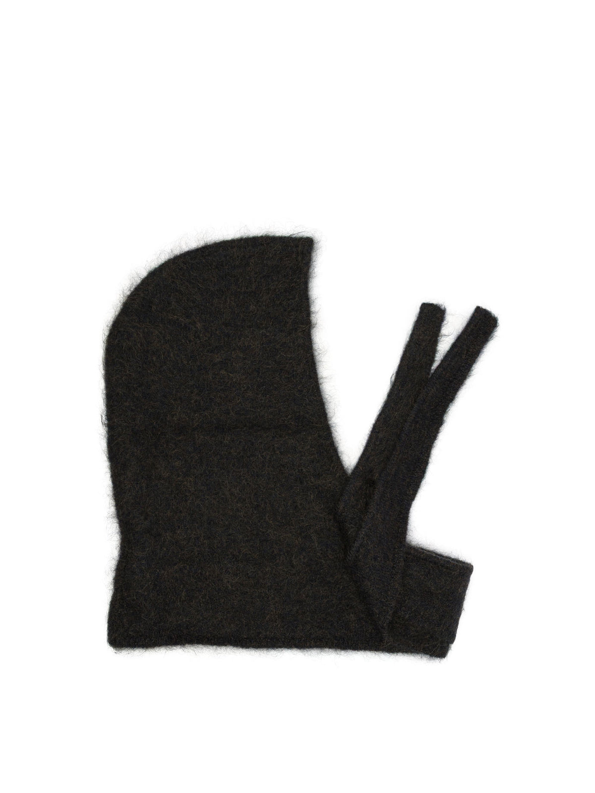 Ganni Mohair balaclava - Brown