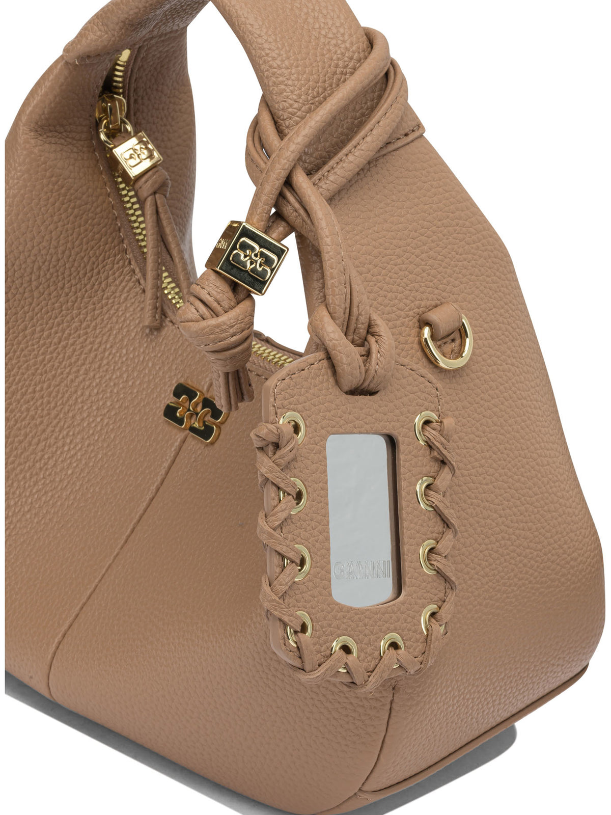 Ganni "Hobo" Small hand bag - Brown