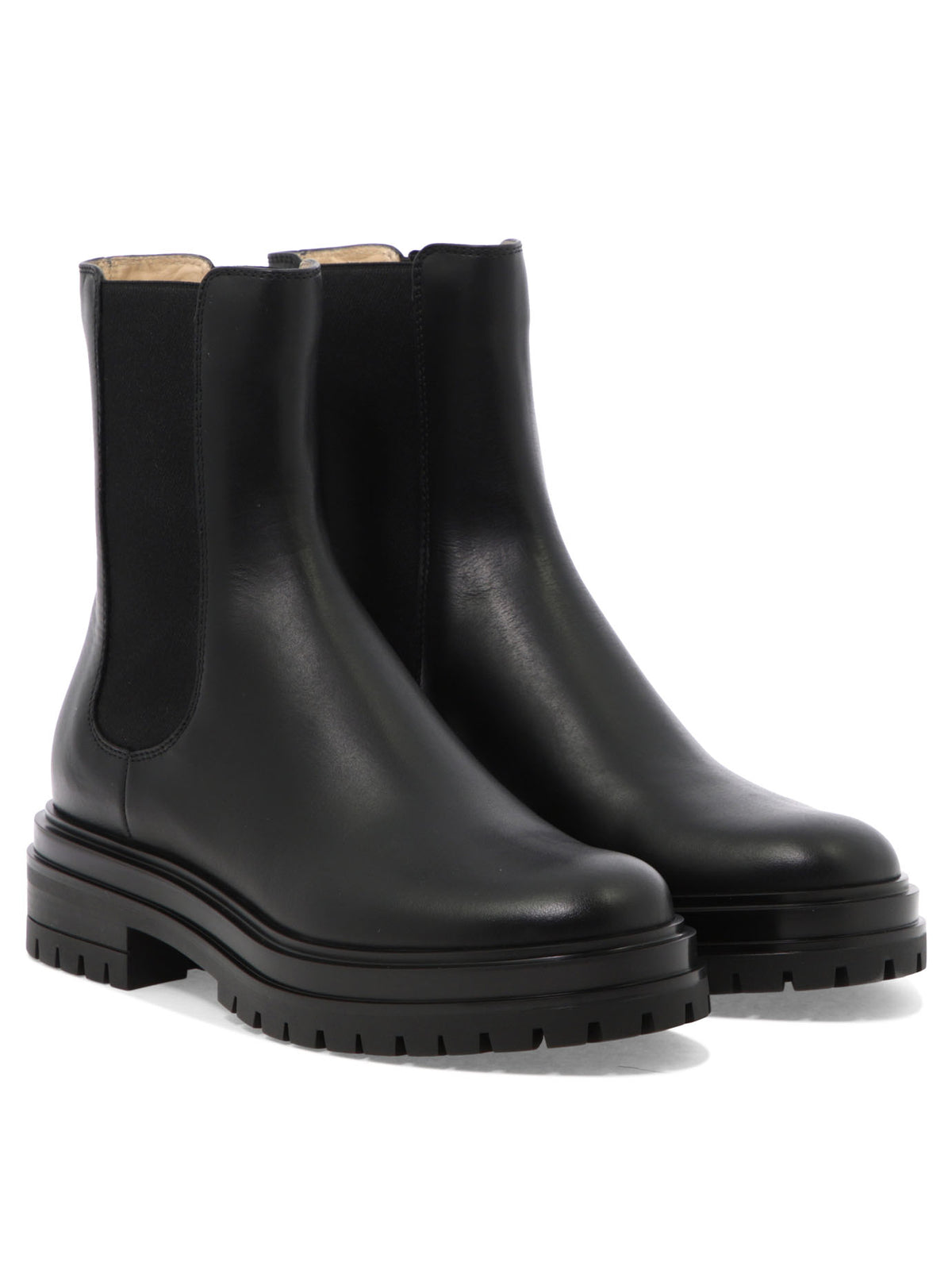 Gianvito Rossi "Chester" Chelsea Boots - Black