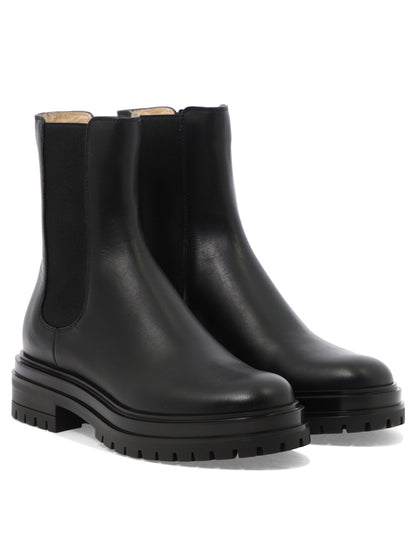 Gianvito Rossi "Chester" Chelsea Boots - Black